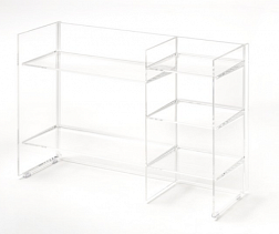 Стеллаж для ванной прозрачный Kartell by laufen 75х26 см 3.8933.1.084.000.1 Laufen